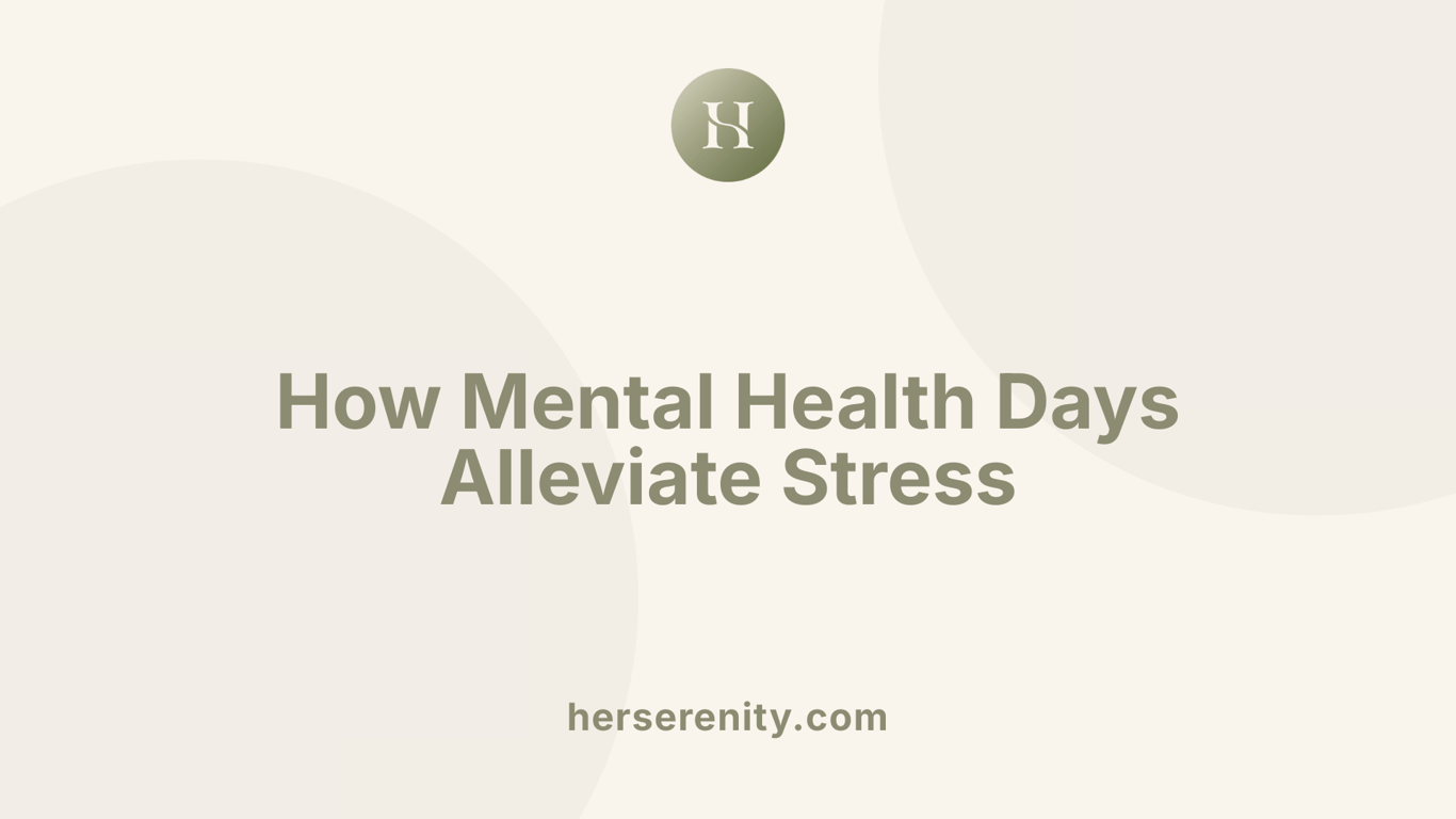 How Mental Health Days Alleviate Stress