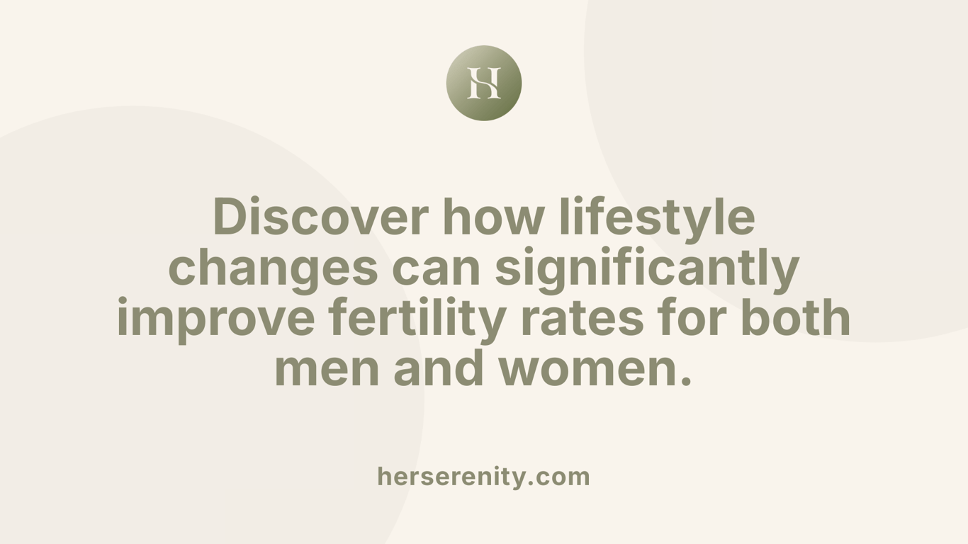 Discover how lifestyle changes can significantly improve fertility rates for both men and women.