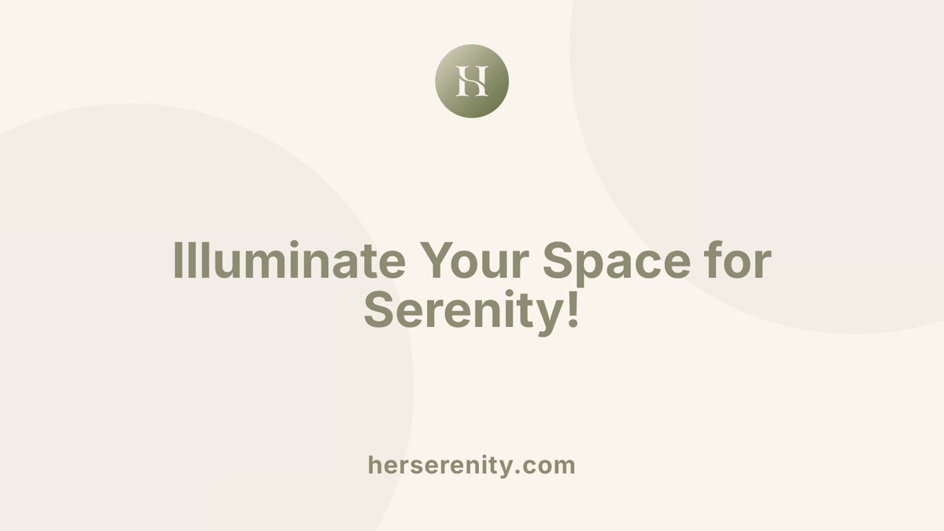 Illuminate Your Space for Serenity!