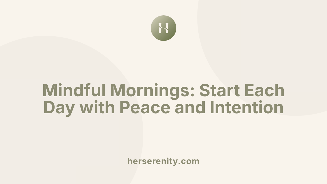 Mindful Mornings: Start Each Day with Peace and Intention