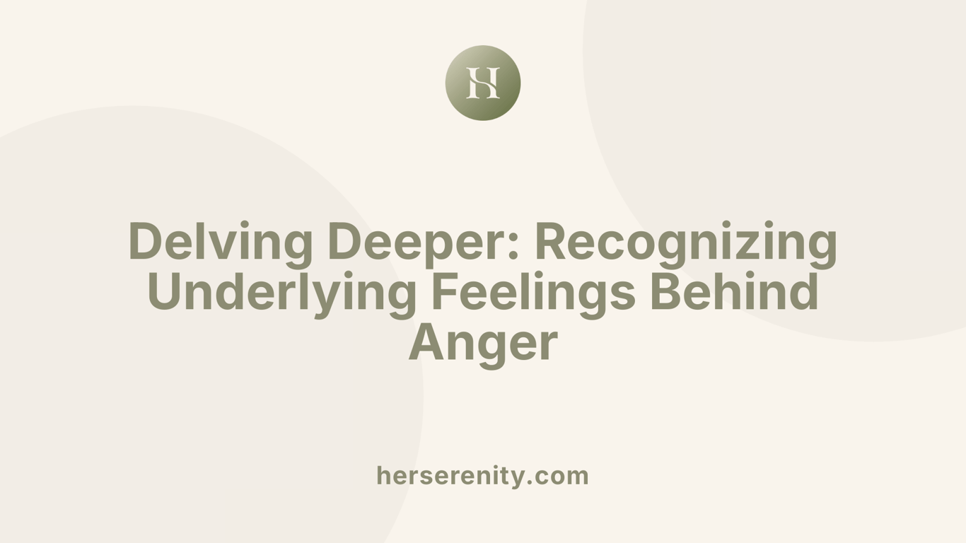 Delving Deeper: Recognizing Underlying Feelings Behind Anger