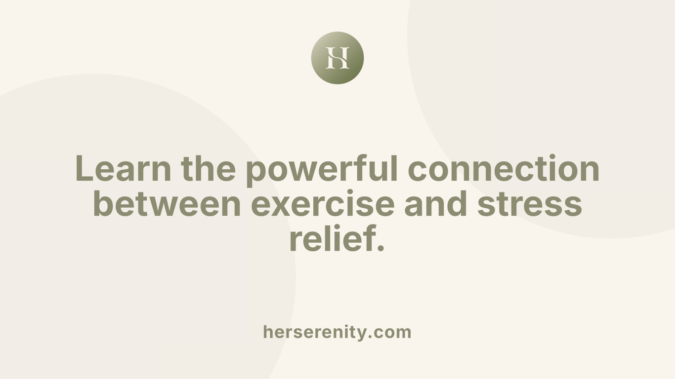 Learn the powerful connection between exercise and stress relief.