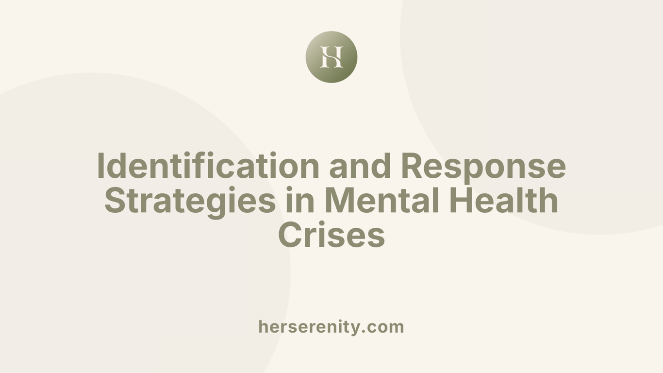 Identification and Response Strategies in Mental Health Crises