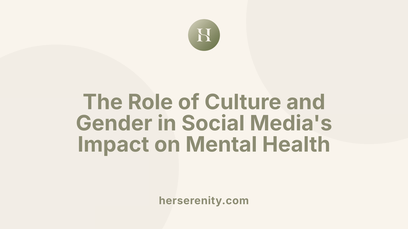 The Role of Culture and Gender in Social Media's Impact on Mental Health