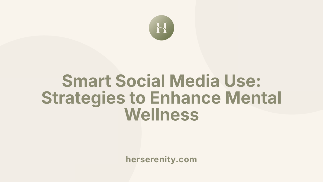 Smart Social Media Use: Strategies to Enhance Mental Wellness