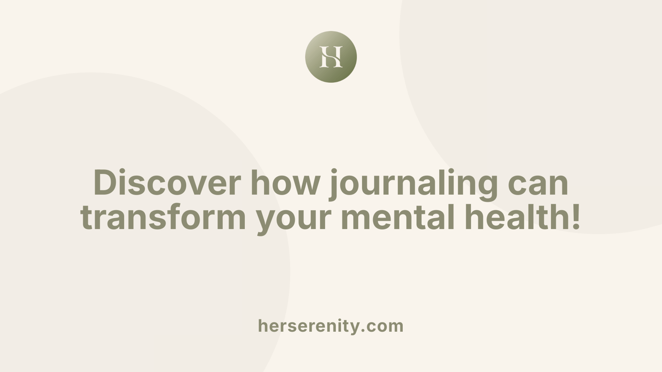 Discover how journaling can transform your mental health!