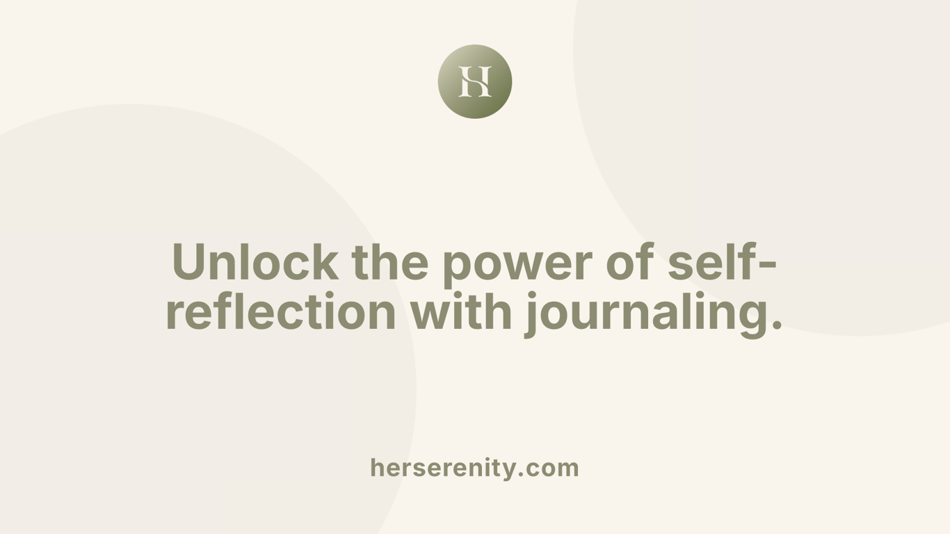 Unlock the power of self-reflection with journaling.