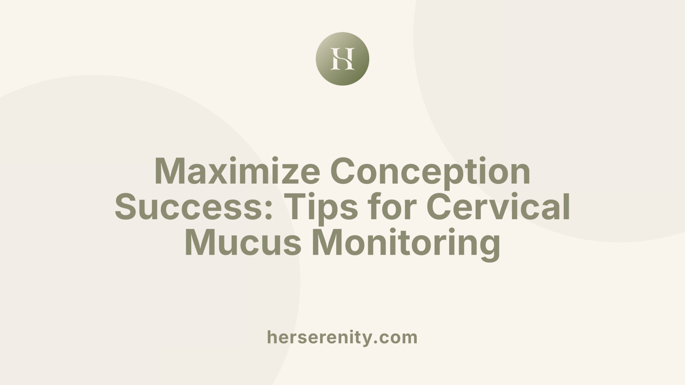 Maximize Conception Success: Tips for Cervical Mucus Monitoring