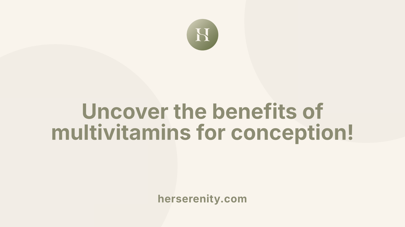 Uncover the benefits of multivitamins for conception!