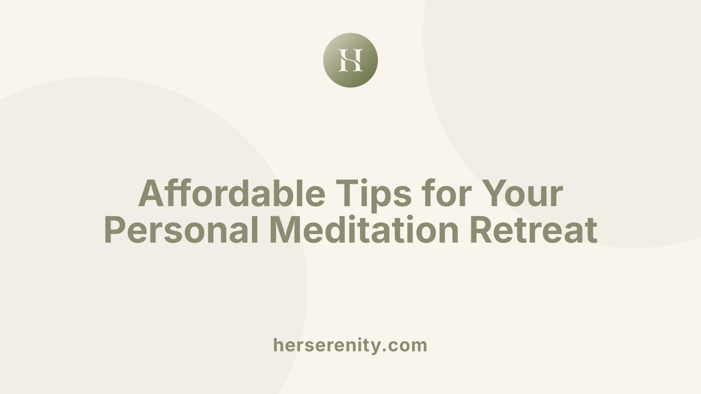 Affordable Tips for Your Personal Meditation Retreat