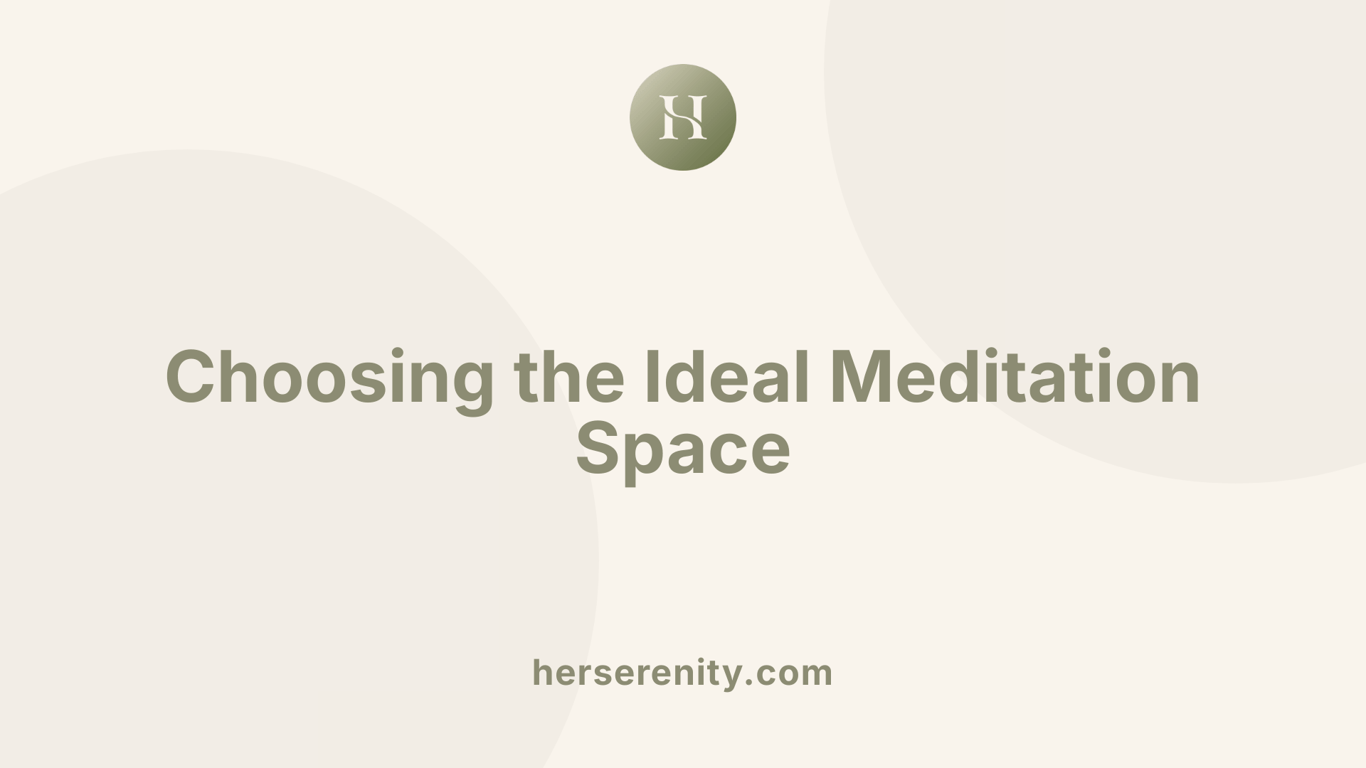Choosing the Ideal Meditation Space