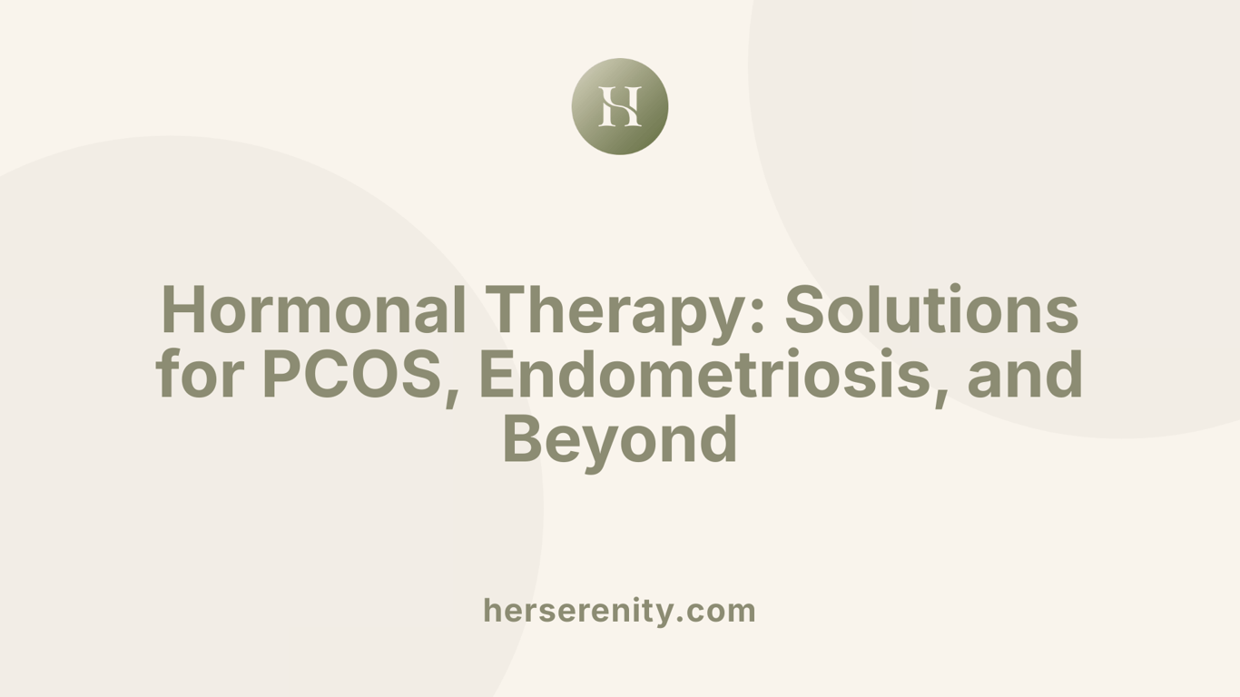Hormonal Therapy: Solutions for PCOS, Endometriosis, and Beyond