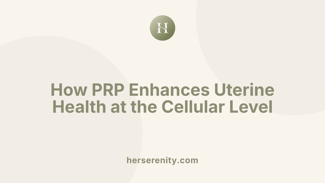 How PRP Enhances Uterine Health at the Cellular Level