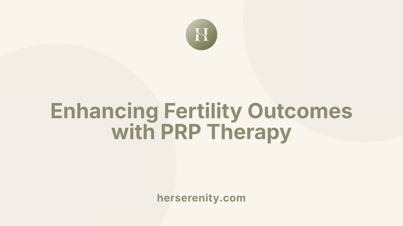 Enhancing Fertility Outcomes with PRP Therapy