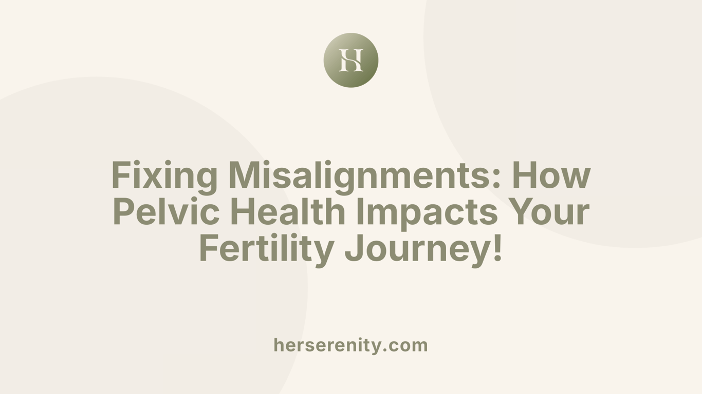 Fixing Misalignments: How Pelvic Health Impacts Your Fertility Journey!