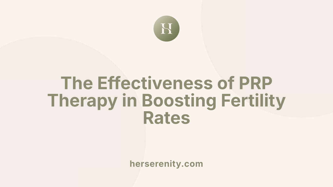 The Effectiveness of PRP Therapy in Boosting Fertility Rates