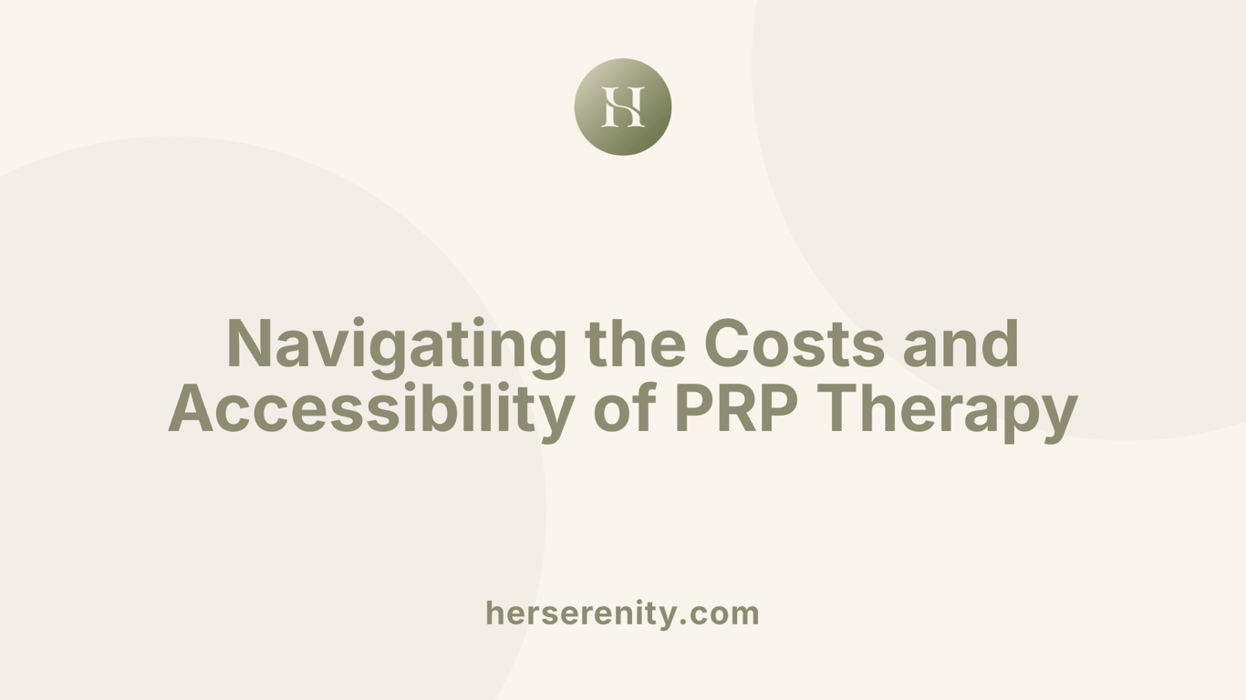 Navigating the Costs and Accessibility of PRP Therapy