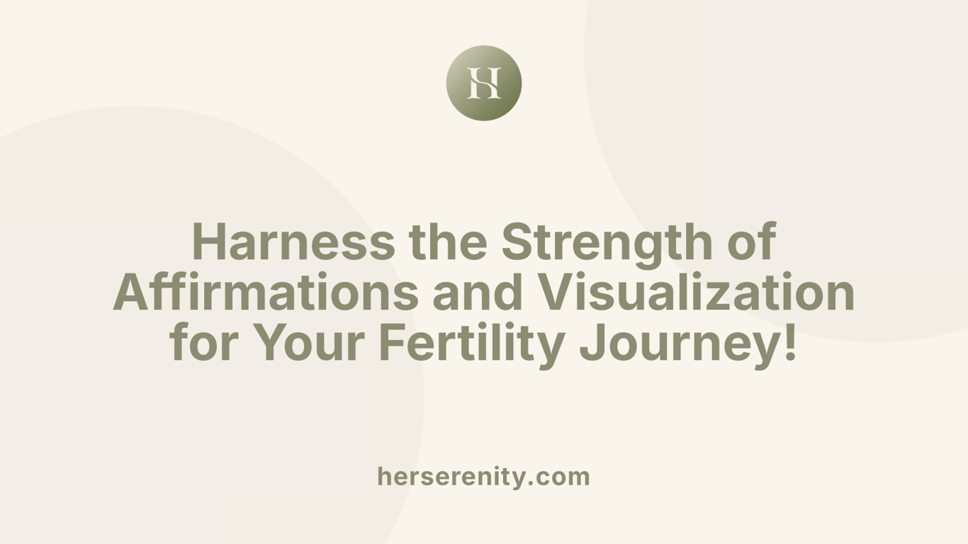 Harness the Strength of Affirmations and Visualization for Your Fertility Journey!