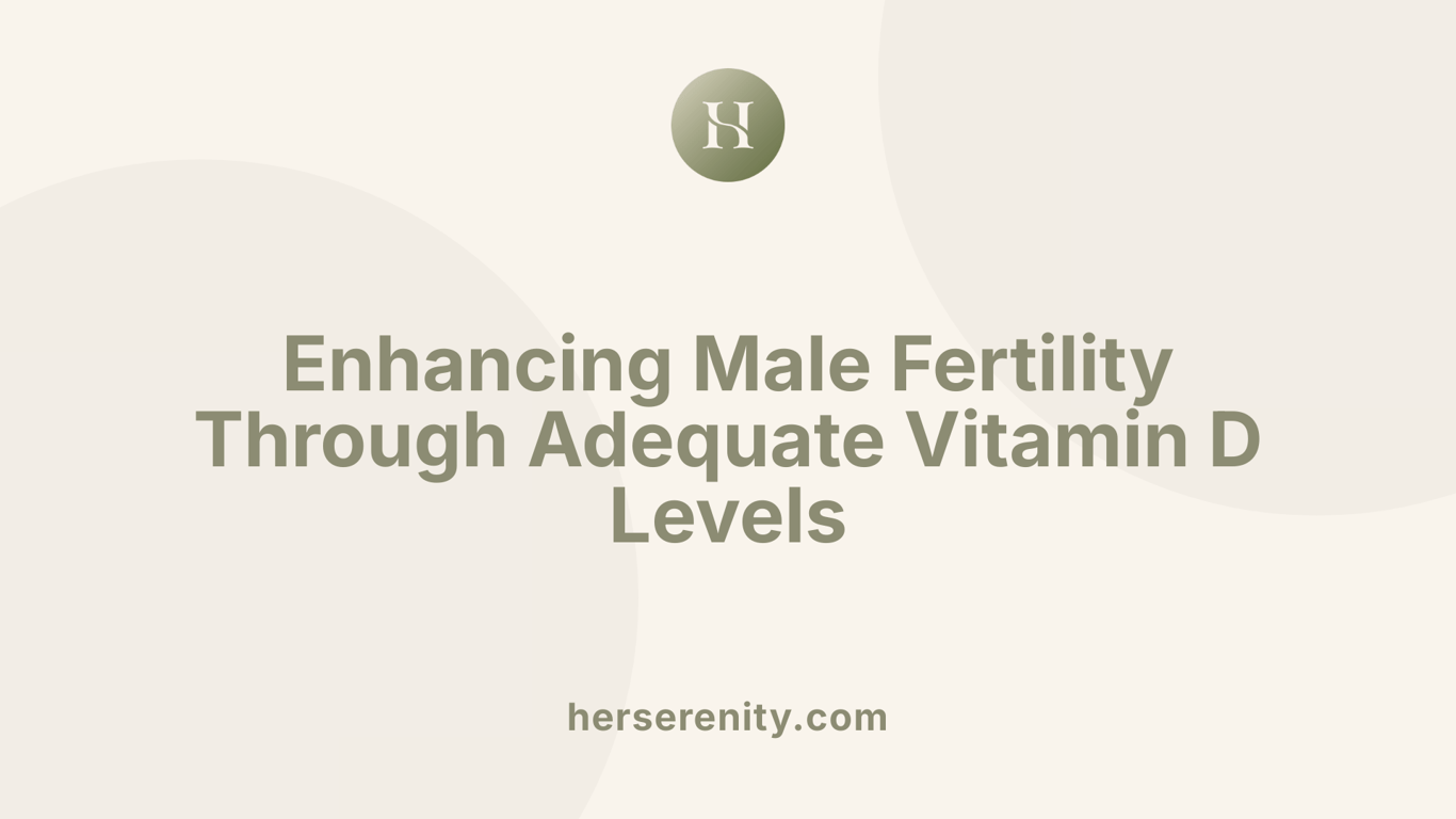 Enhancing Male Fertility Through Adequate Vitamin D Levels