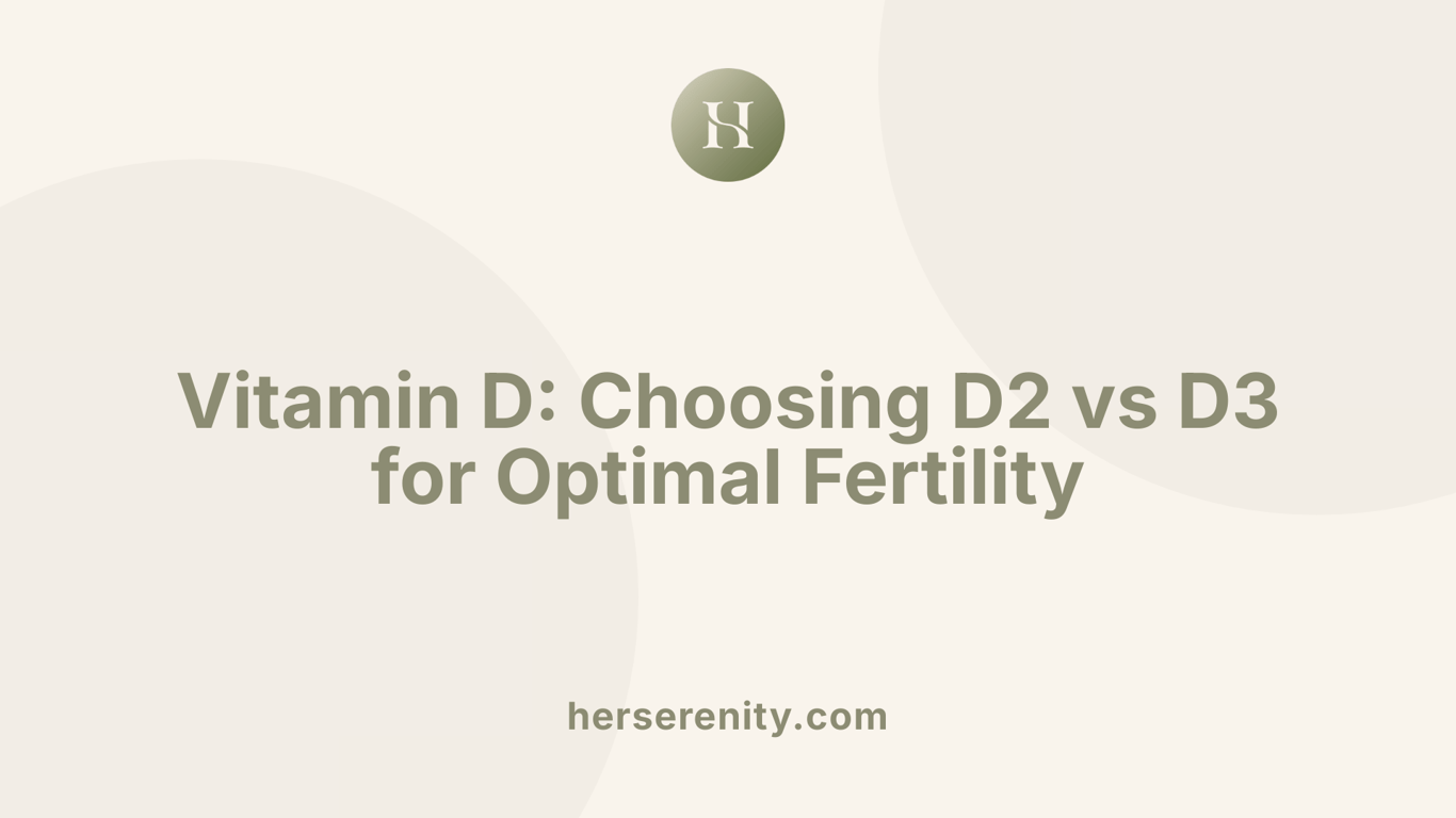 Vitamin D: Choosing D2 vs D3 for Optimal Fertility