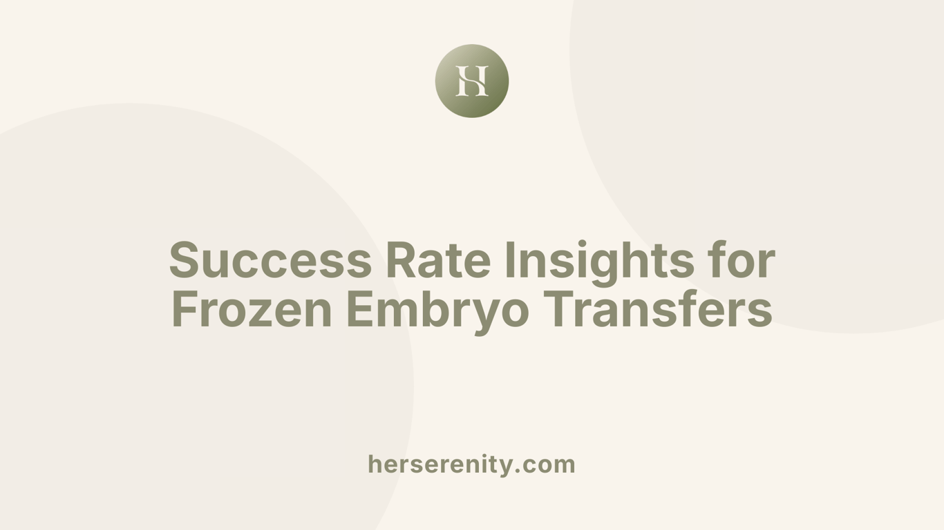 Success Rate Insights for Frozen Embryo Transfers