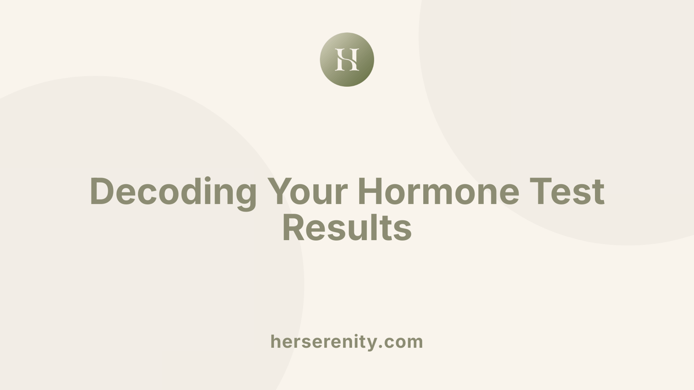 Decoding Your Hormone Test Results