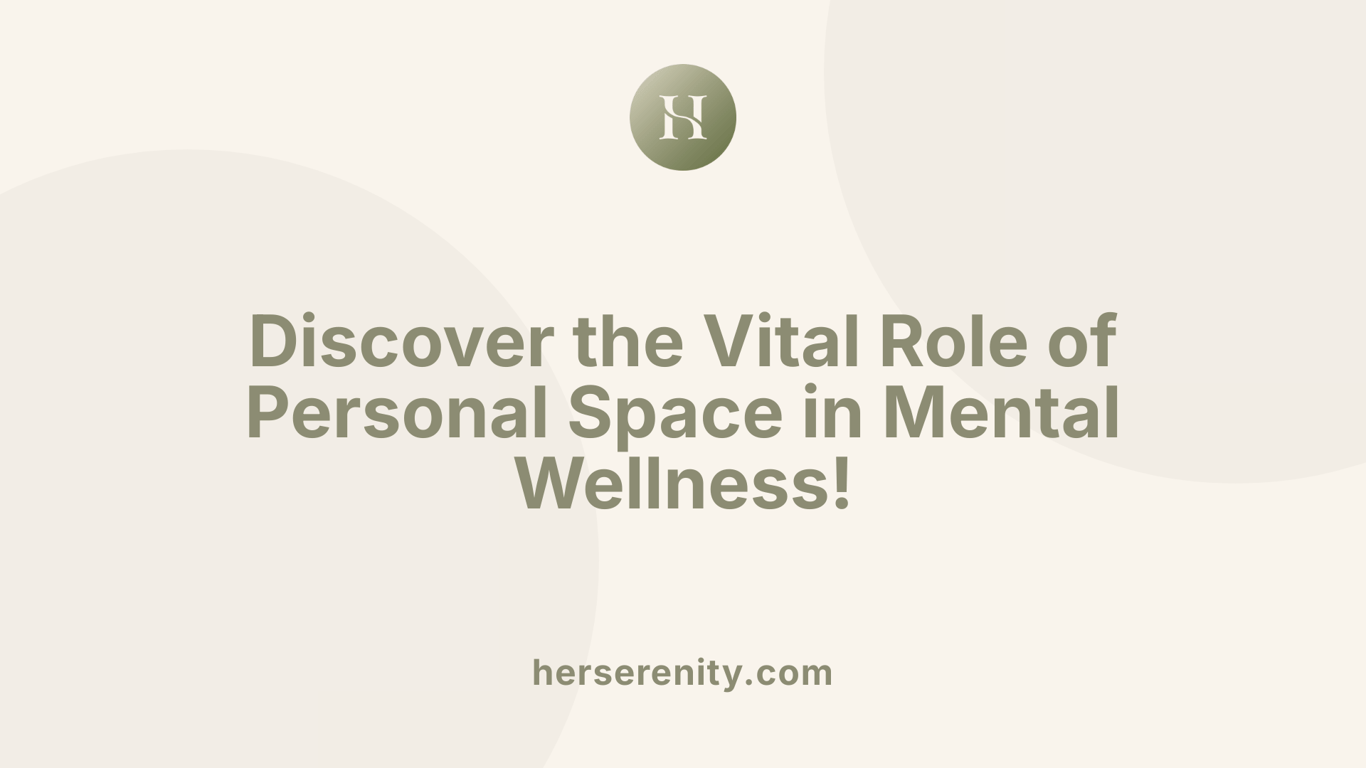 Discover the Vital Role of Personal Space in Mental Wellness!