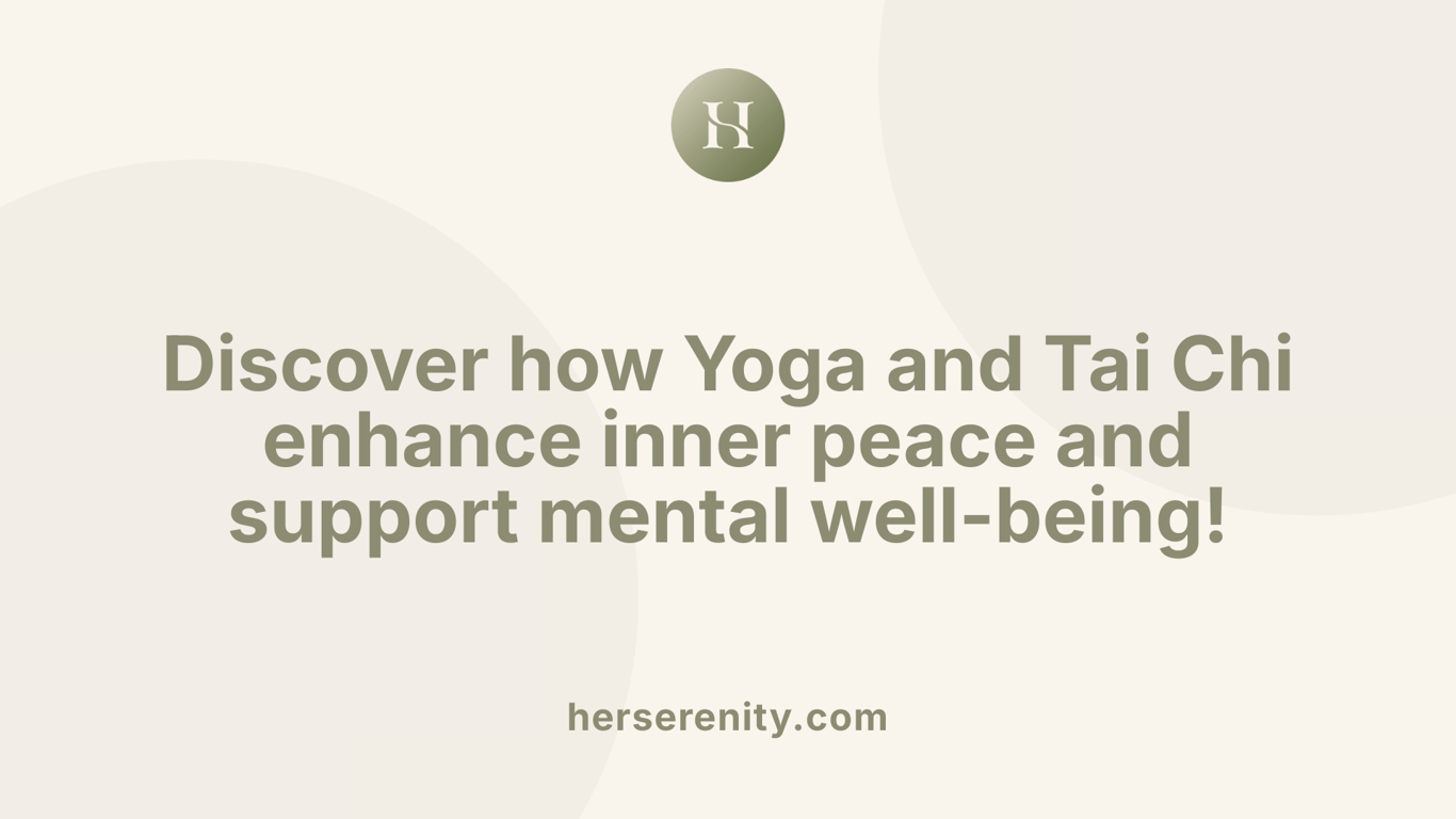 Discover how Yoga and Tai Chi enhance inner peace and support mental well-being!