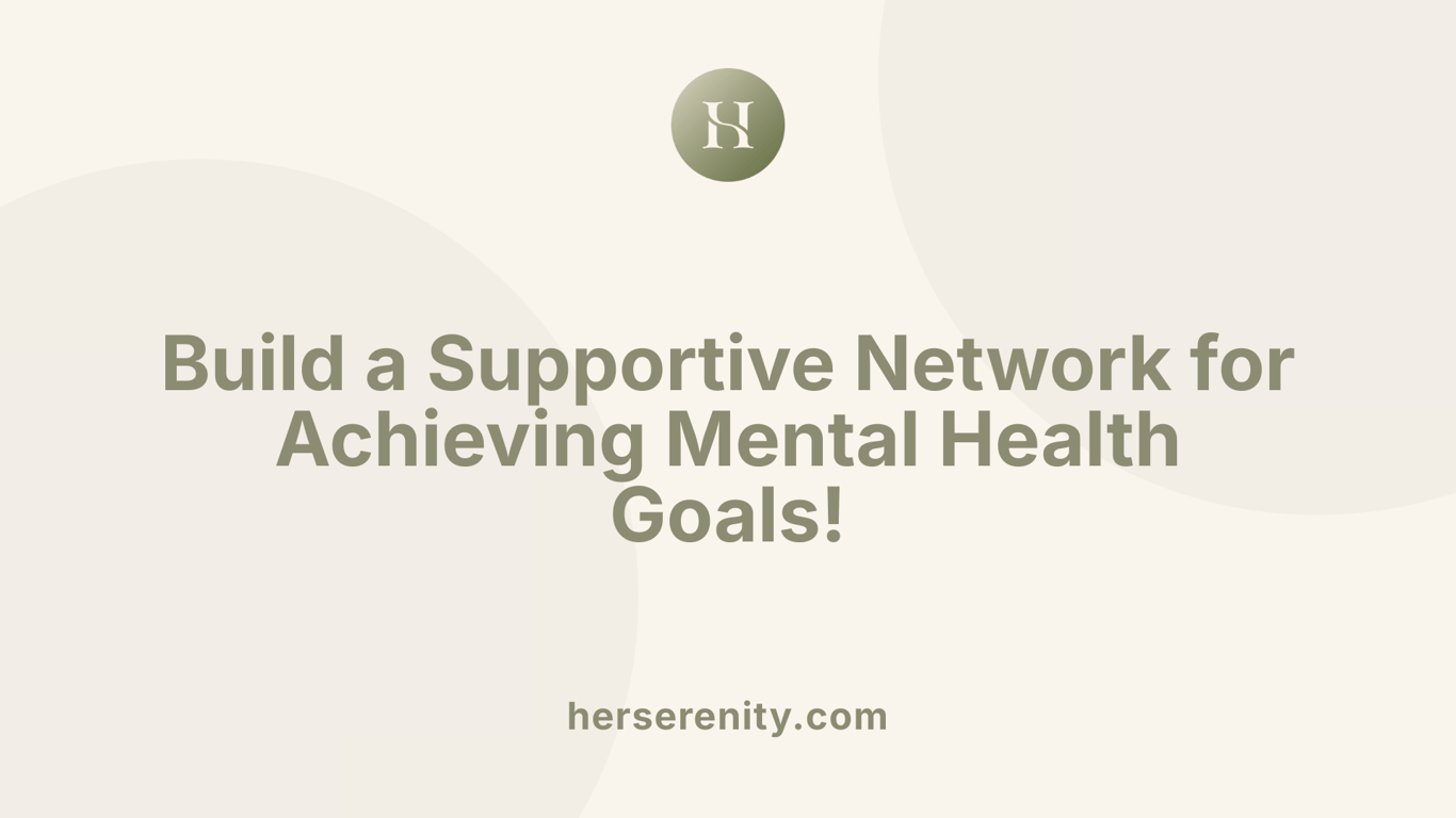 Build a Supportive Network for Achieving Mental Health Goals!