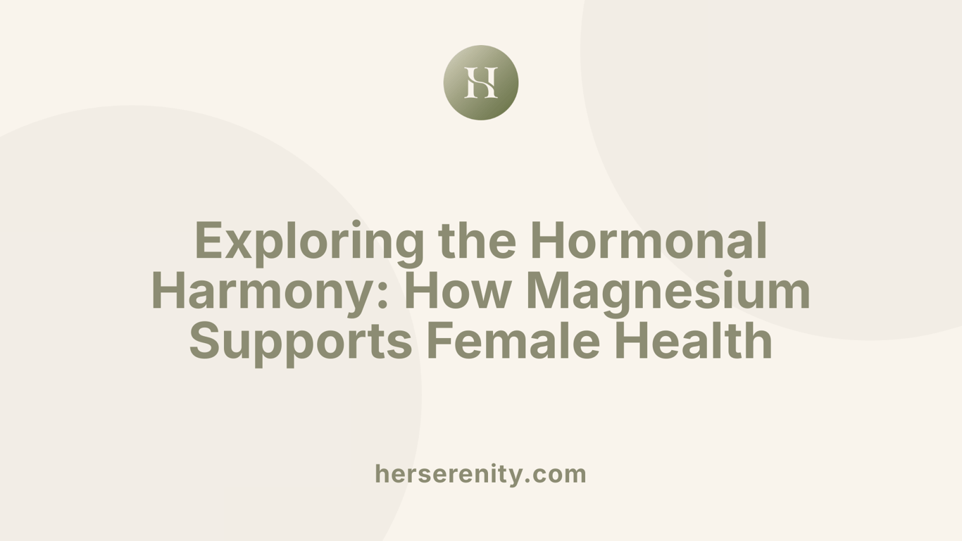 Exploring the Hormonal Harmony: How Magnesium Supports Female Health