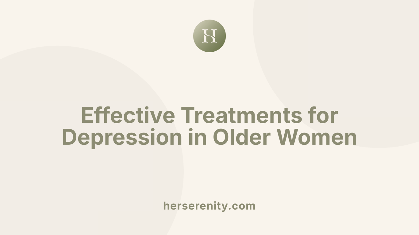 Effective Treatments for Depression in Older Women