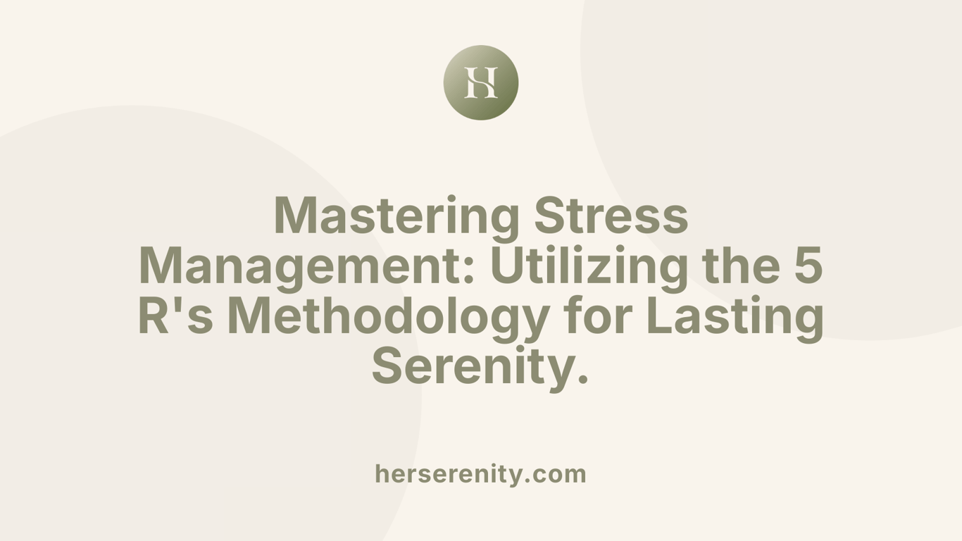 Mastering Stress Management: Utilizing the 5 R's Methodology for Lasting Serenity.