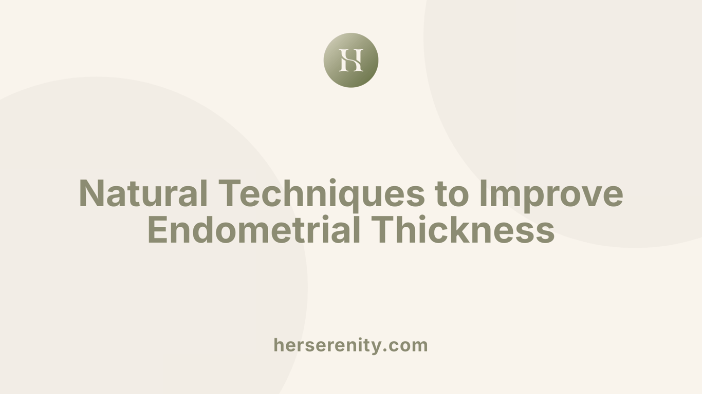 Natural Techniques to Improve Endometrial Thickness