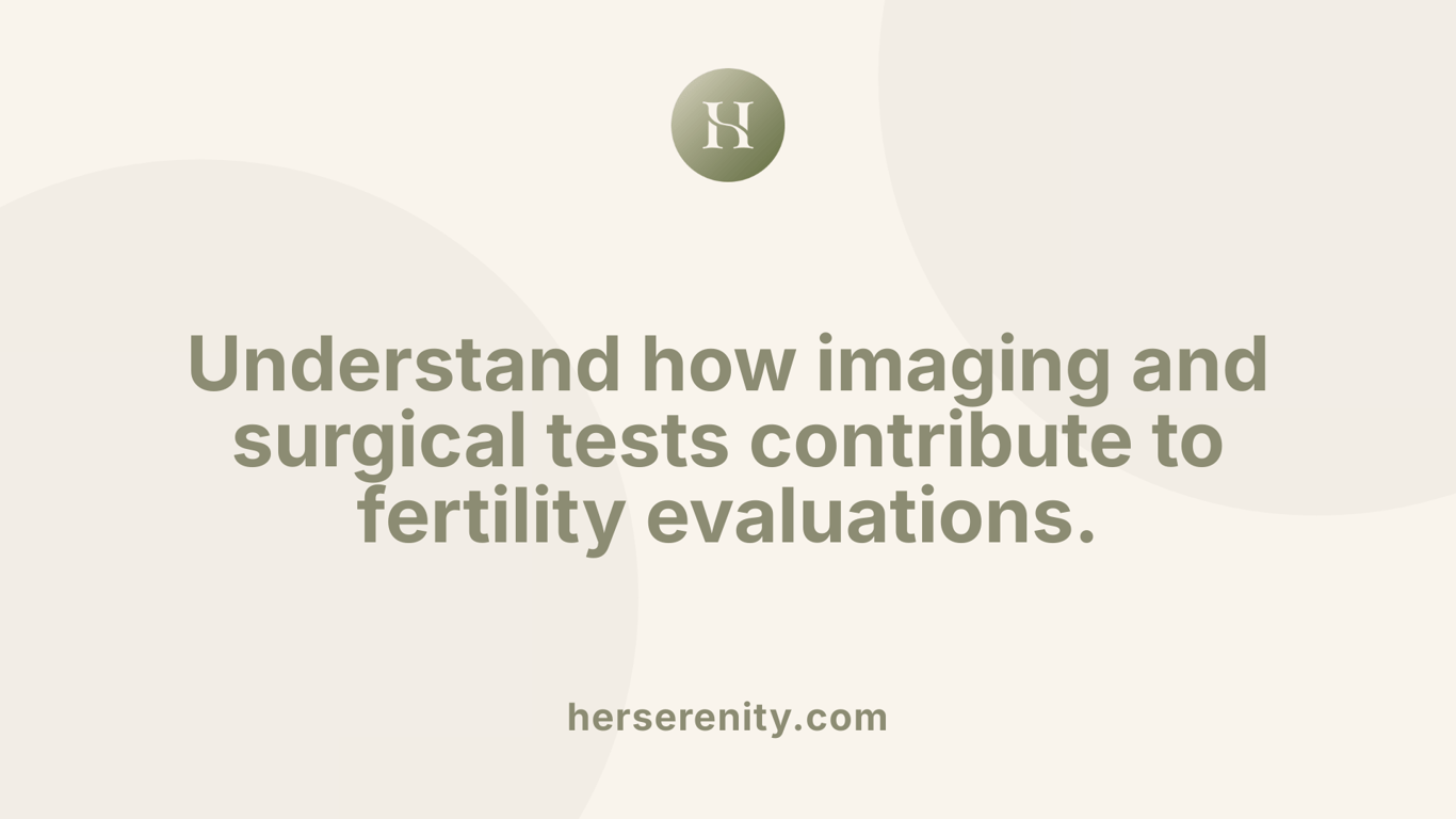 Understand how imaging and surgical tests contribute to fertility evaluations.