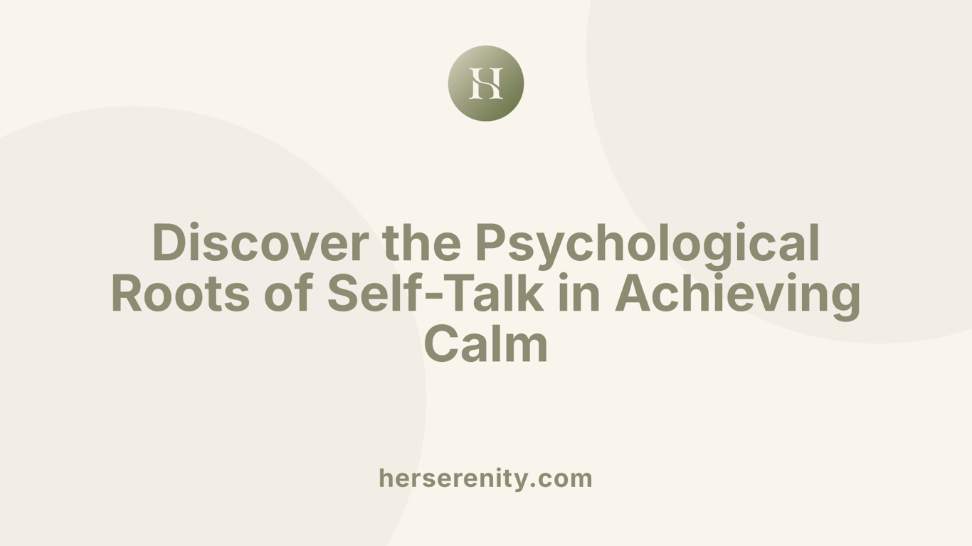 Discover the Psychological Roots of Self-Talk in Achieving Calm