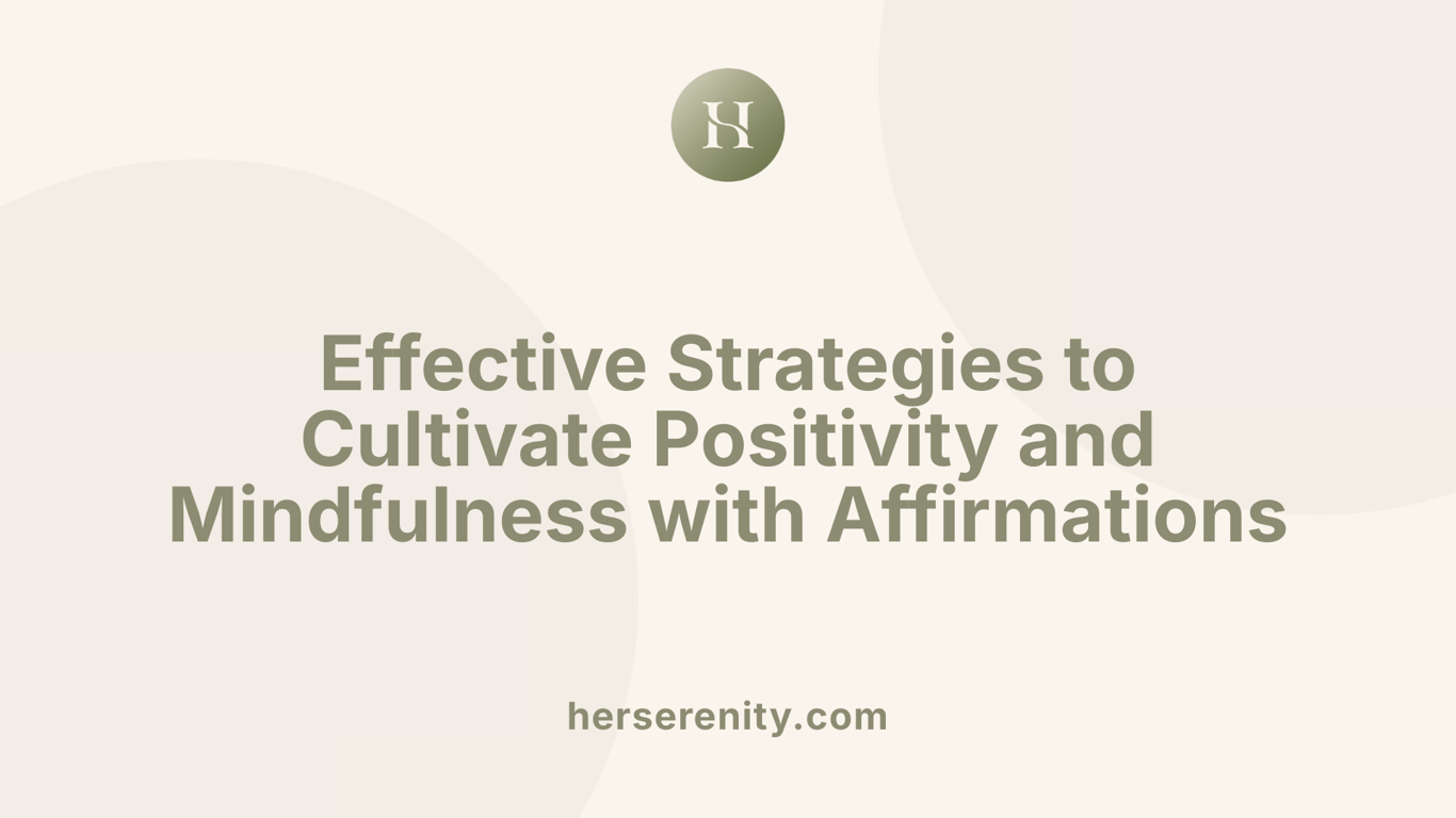 Effective Strategies to Cultivate Positivity and Mindfulness with Affirmations