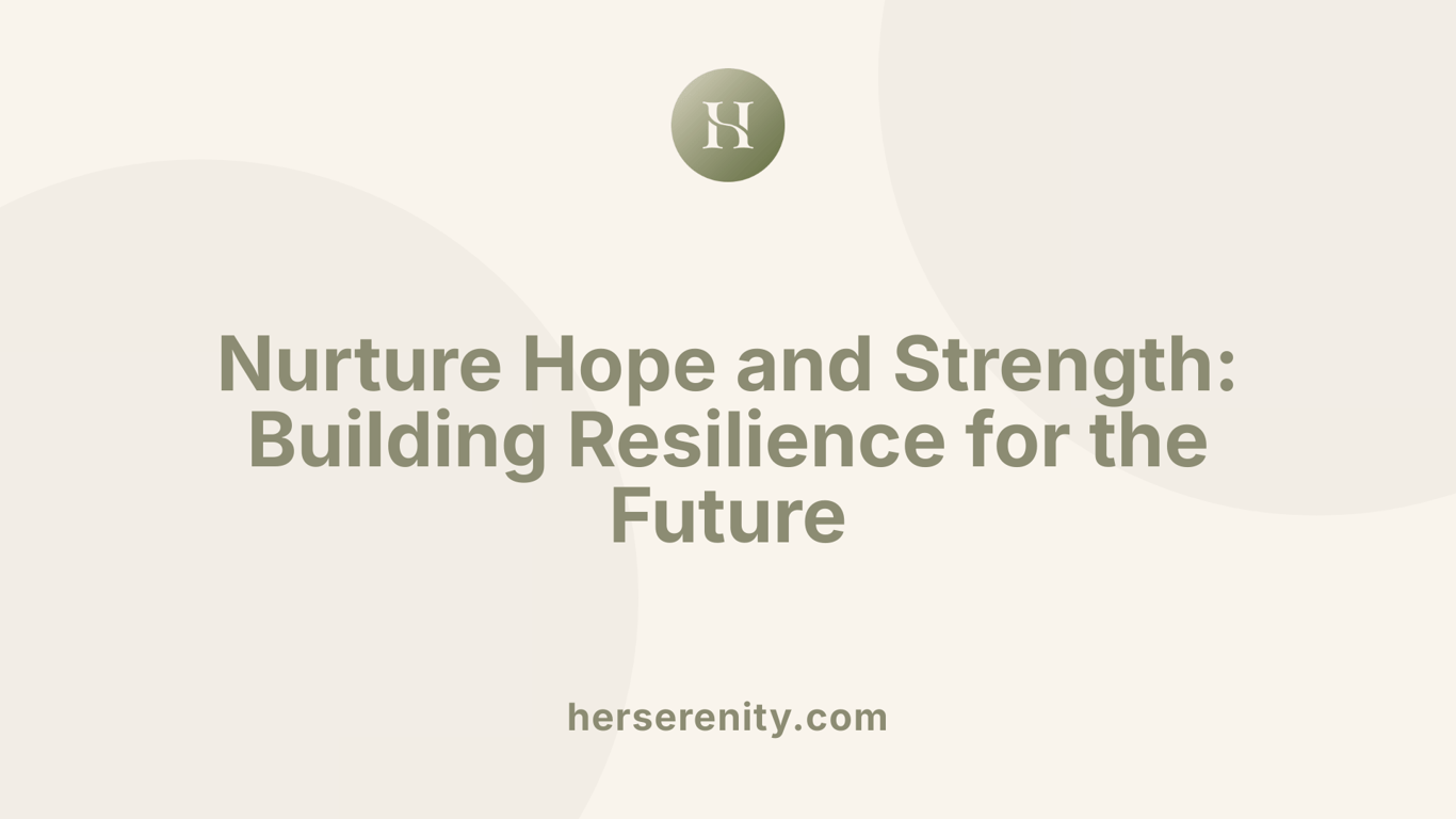 Nurture Hope and Strength: Building Resilience for the Future
