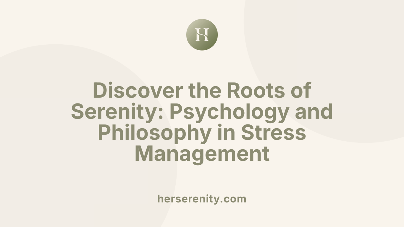 Discover the Roots of Serenity: Psychology and Philosophy in Stress Management