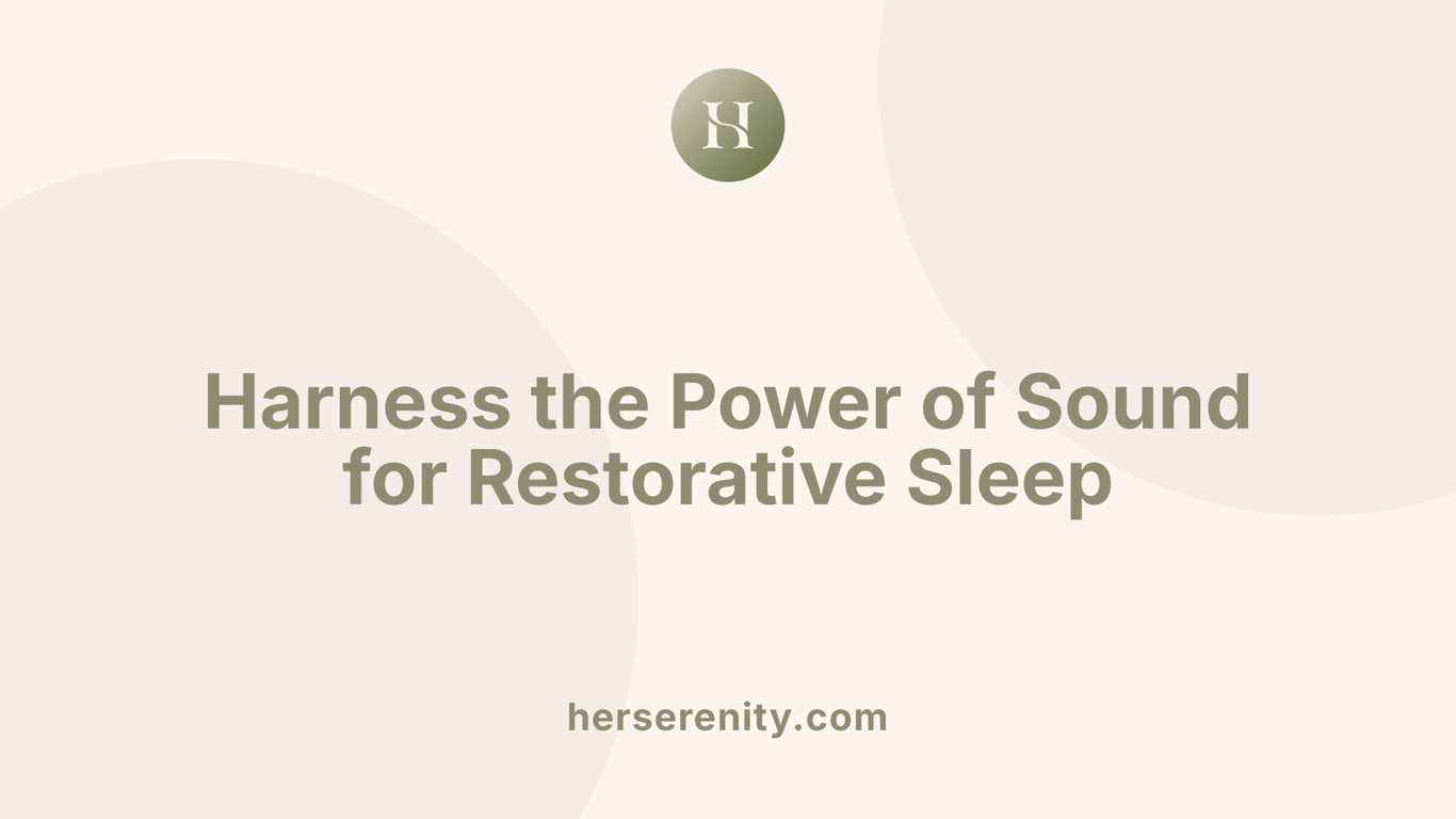 Harness the Power of Sound for Restorative Sleep