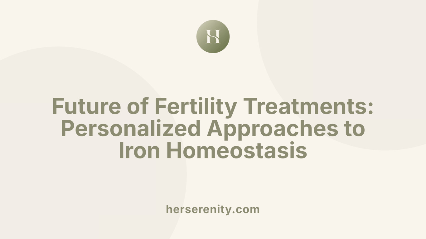 Future of Fertility Treatments: Personalized Approaches to Iron Homeostasis