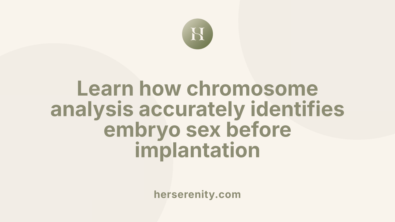 Learn how chromosome analysis accurately identifies embryo sex before implantation