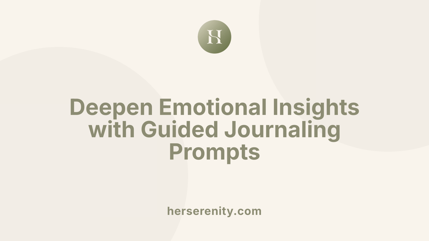 Deepen Emotional Insights with Guided Journaling Prompts
