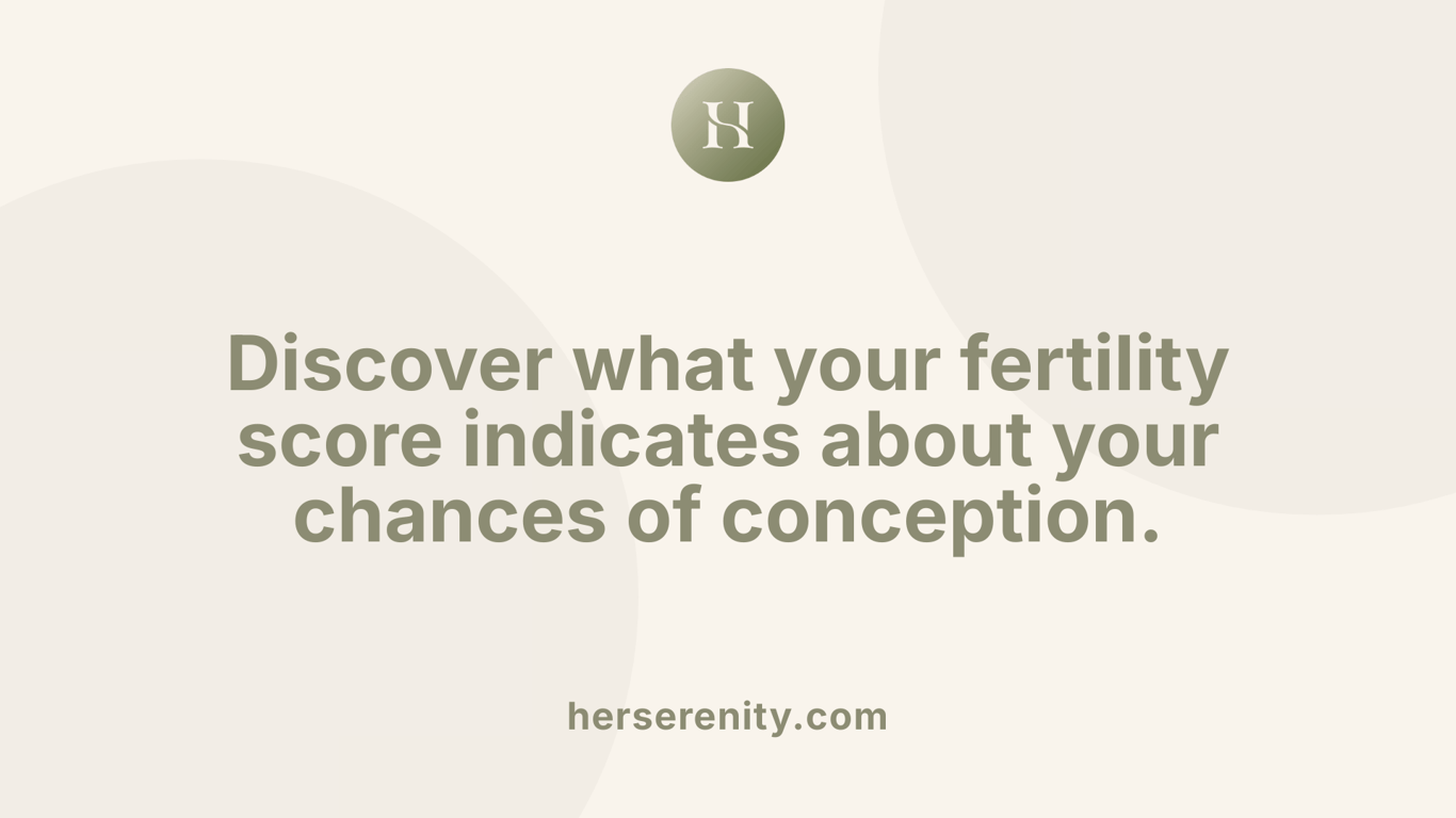 Discover what your fertility score indicates about your chances of conception.