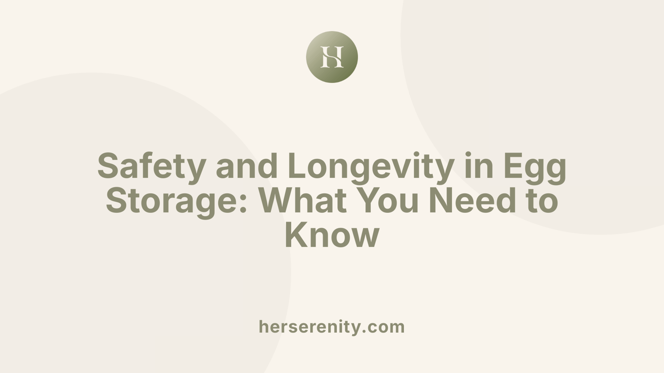Safety and Longevity in Egg Storage: What You Need to Know