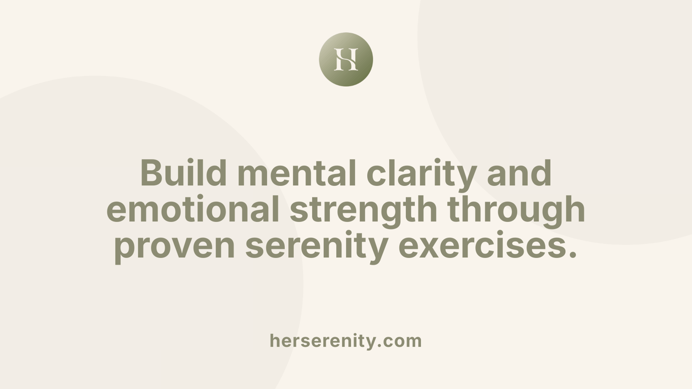 Build mental clarity and emotional strength through proven serenity exercises.