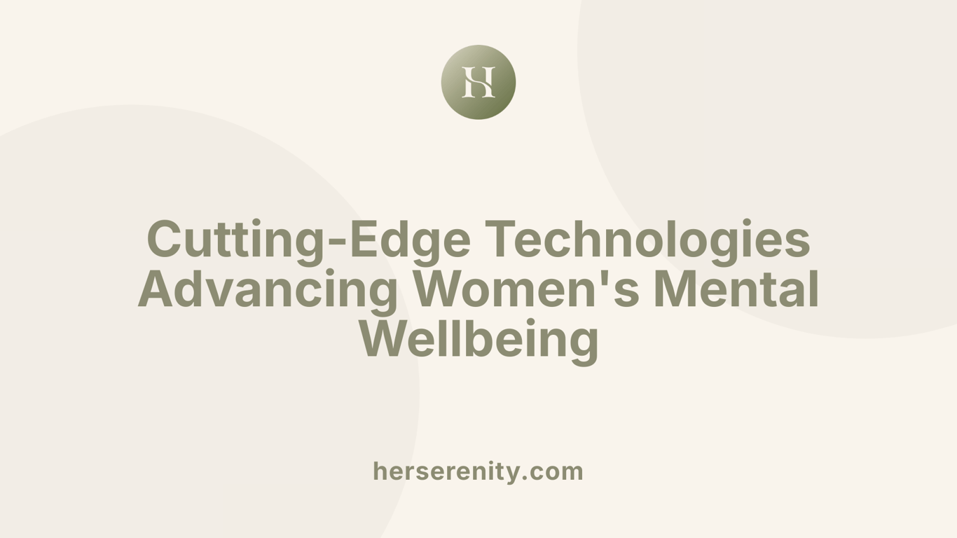 Cutting-Edge Technologies Advancing Women's Mental Wellbeing