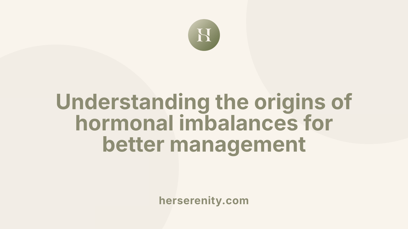 Understanding the origins of hormonal imbalances for better management