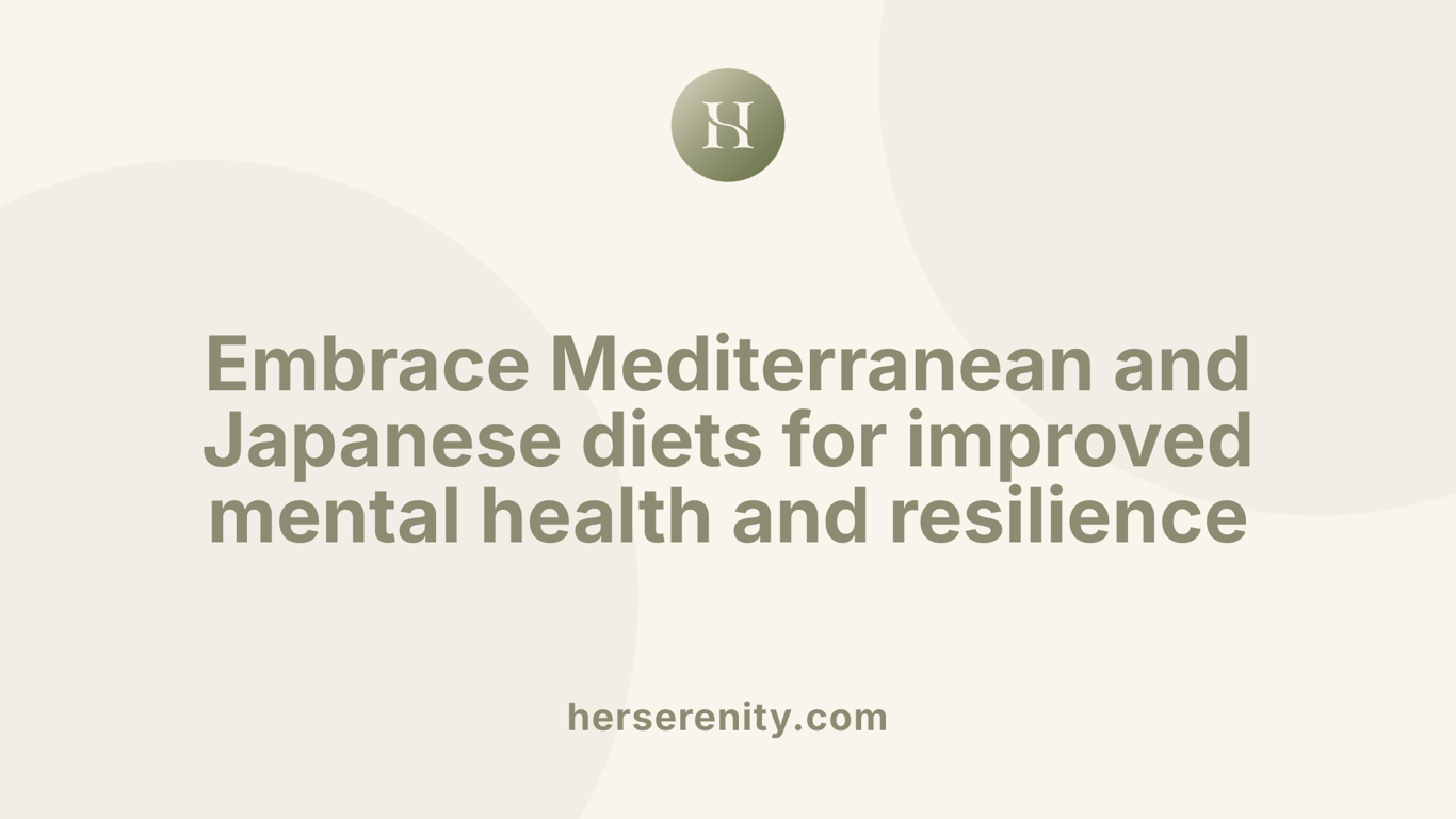 Embrace Mediterranean and Japanese diets for improved mental health and resilience