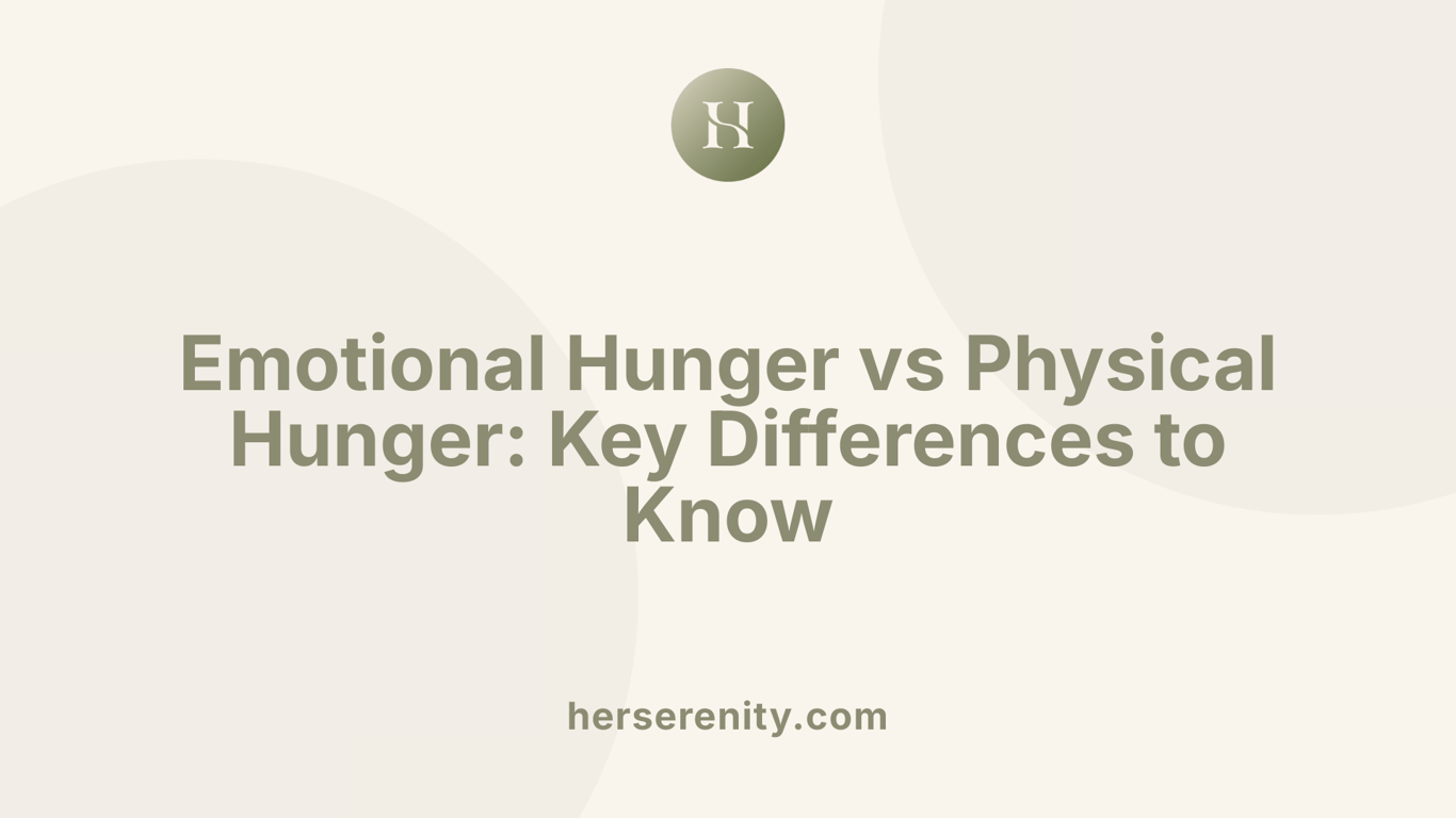 Emotional Hunger vs Physical Hunger: Key Differences to Know