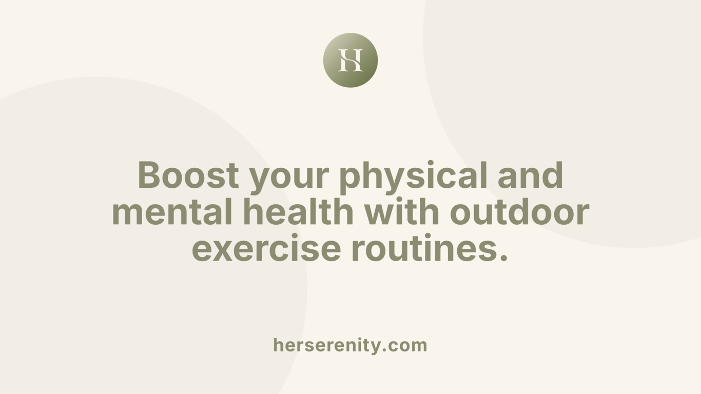 Boost your physical and mental health with outdoor exercise routines.